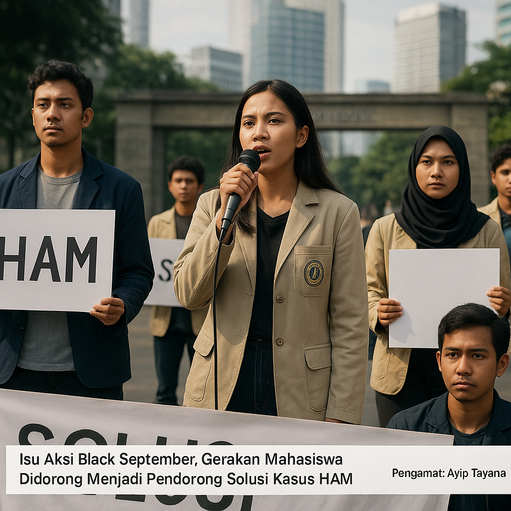 Isu Aksi Black September, Gerakan Mahasiswa Didorong Menjadi Pendorong Solusi Kasus HAM