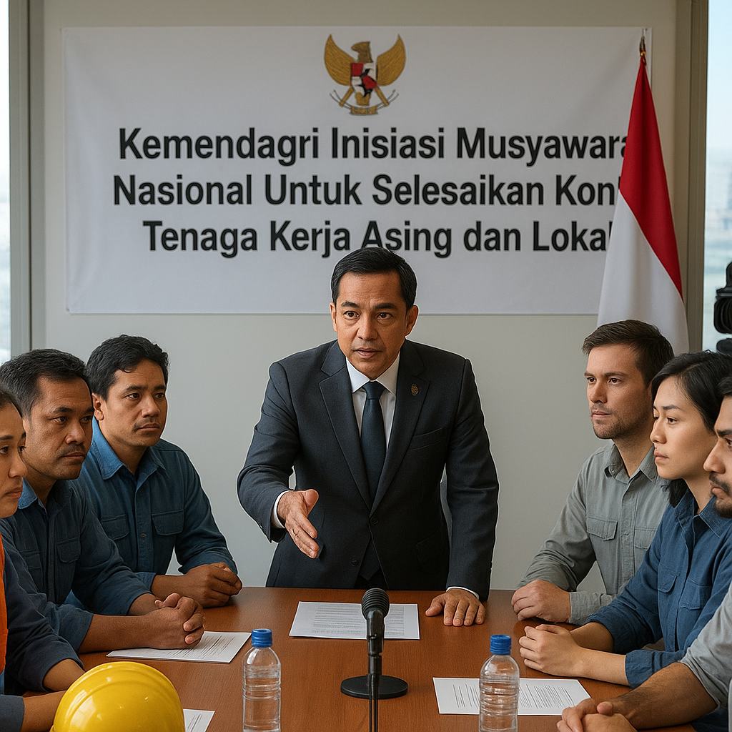 Kemendagri Inisiasi Musyawarah Nasional Untuk Selesaikan Konflik Tenaga Kerja Asing dan Lokal