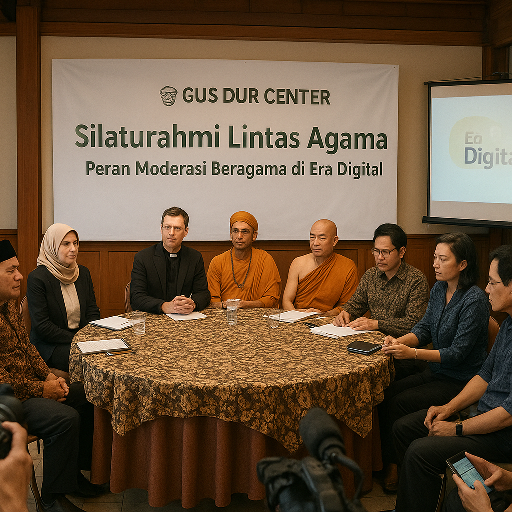 Gus Dur Center Gelar Silaturahmi Lintas Agama Bahas Peran Moderasi Beragama di Era Digital