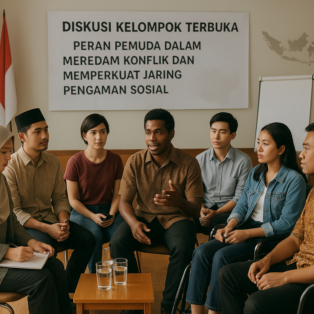 Diskusi Kelompok Terbuka: Peran Pemuda dalam Meredam Konflik dan Memperkuat Jaring Pengaman Sosial