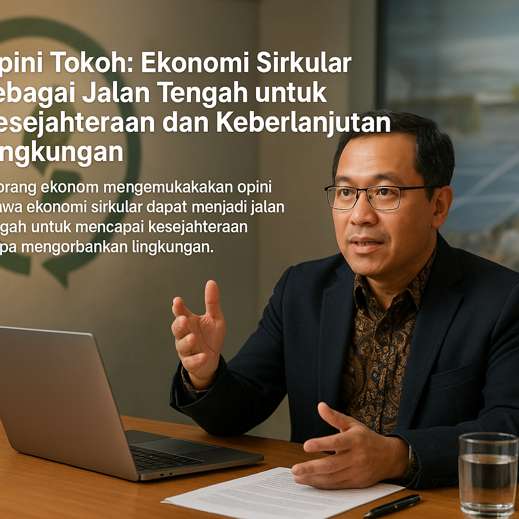 Opini Tokoh: Ekonomi Sirkular sebagai Jalan Tengah untuk Kesejahteraan dan Keberlanjutan Lingkungan