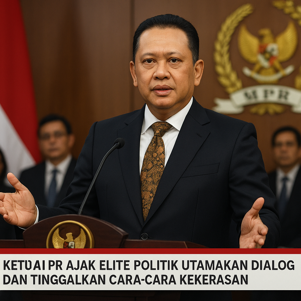 Ketua MPR Ajak Elite Politik Utamakan Dialog dan Tinggalkan Cara-cara Kekerasan