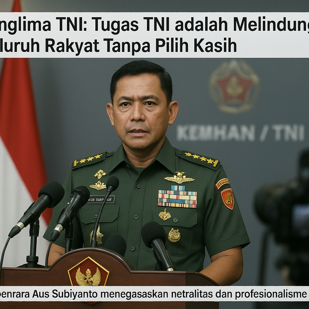 Panglima TNI: Tugas TNI adalah Melindungi Seluruh Rakyat Tanpa Pilih Kasih