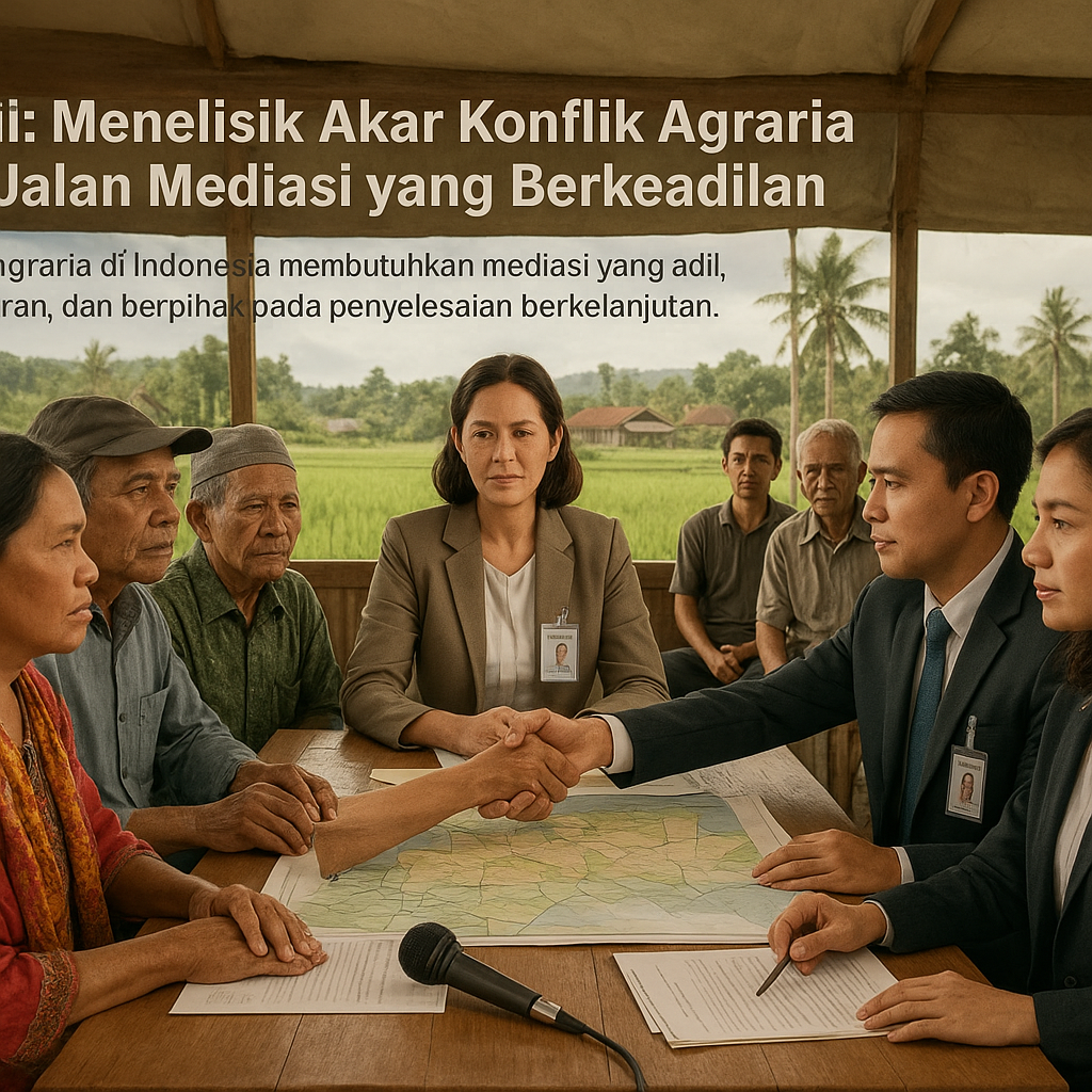Opini: Menelisik Akar Konflik Agraria dan Jalan Mediasi yang Berkeadilan