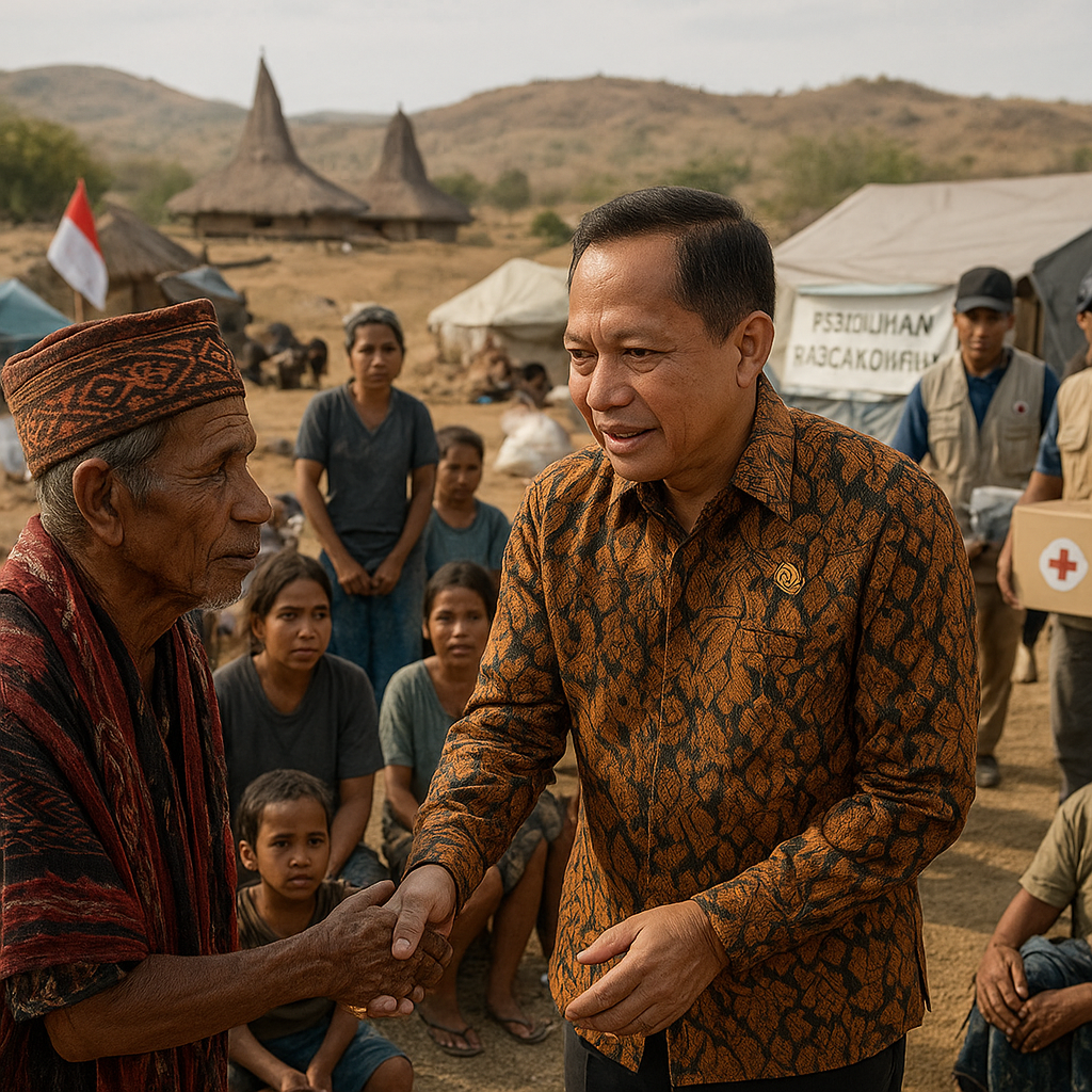 Mendagri Tinjau Pemulihan Pasca-Konflik di Sumba Barat, Tekankan Pendekatan Kemanusiaan