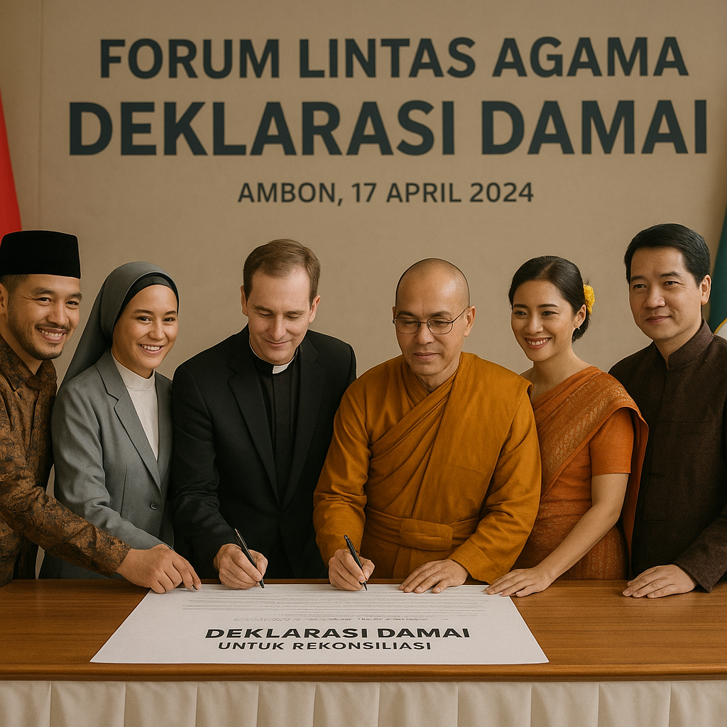 Forum Lintas Agama di Maluku Hasilkan Deklarasi Damai untuk Rekonsiliasi