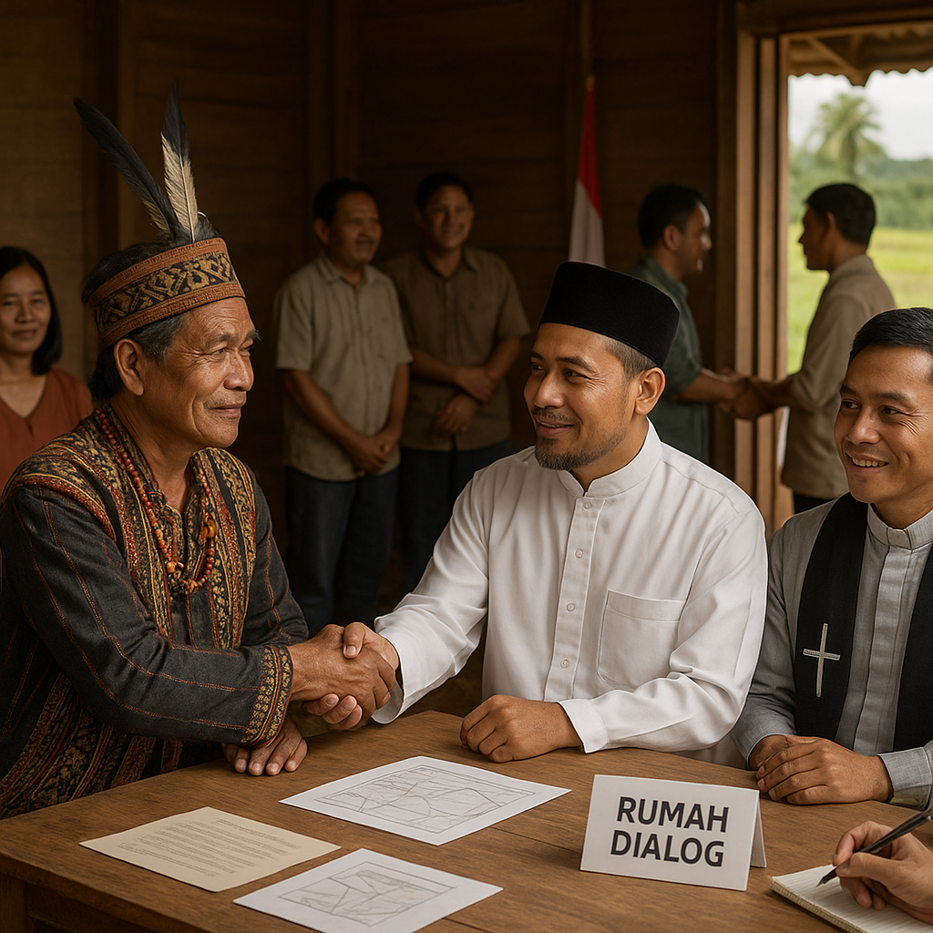 Penanganan Konflik Sosial di Kalimantan Barat Libatkan Tokoh Adat dan Agama