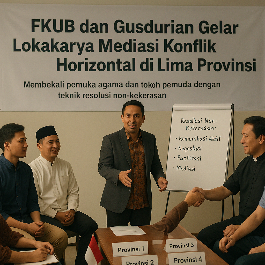 FKUB dan Gusdurian Gelar Lokakarya Mediasi Konflik Horizontal di Lima Provinsi