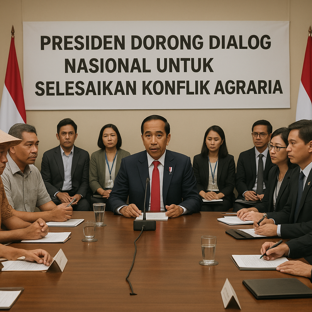 Presiden Dorong Dialog Nasional untuk Selesaikan Konflik Agraria