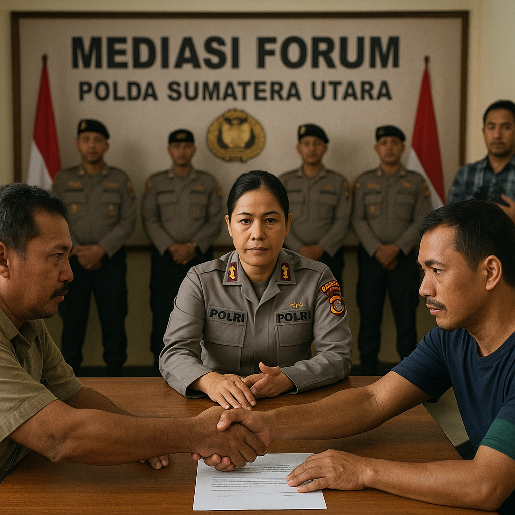 Polri Gelar Mediasi antar-Kelompok Bermasalah di Medan, Tekankan Penyelesaian Damai