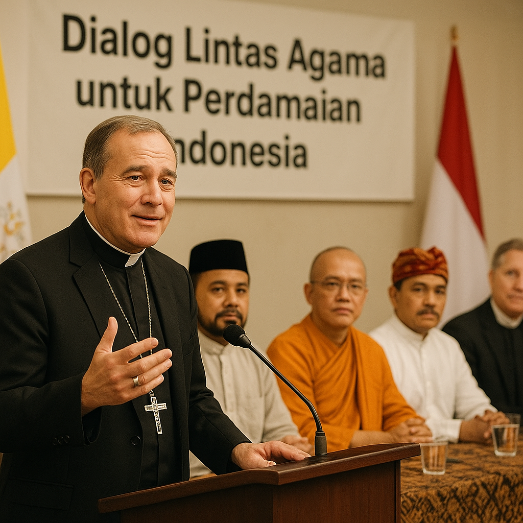 Tokoh Vatikan Serukan Peningkatan Kesejahteraan dan Dialog Agama untuk Perdamaian Indonesia
