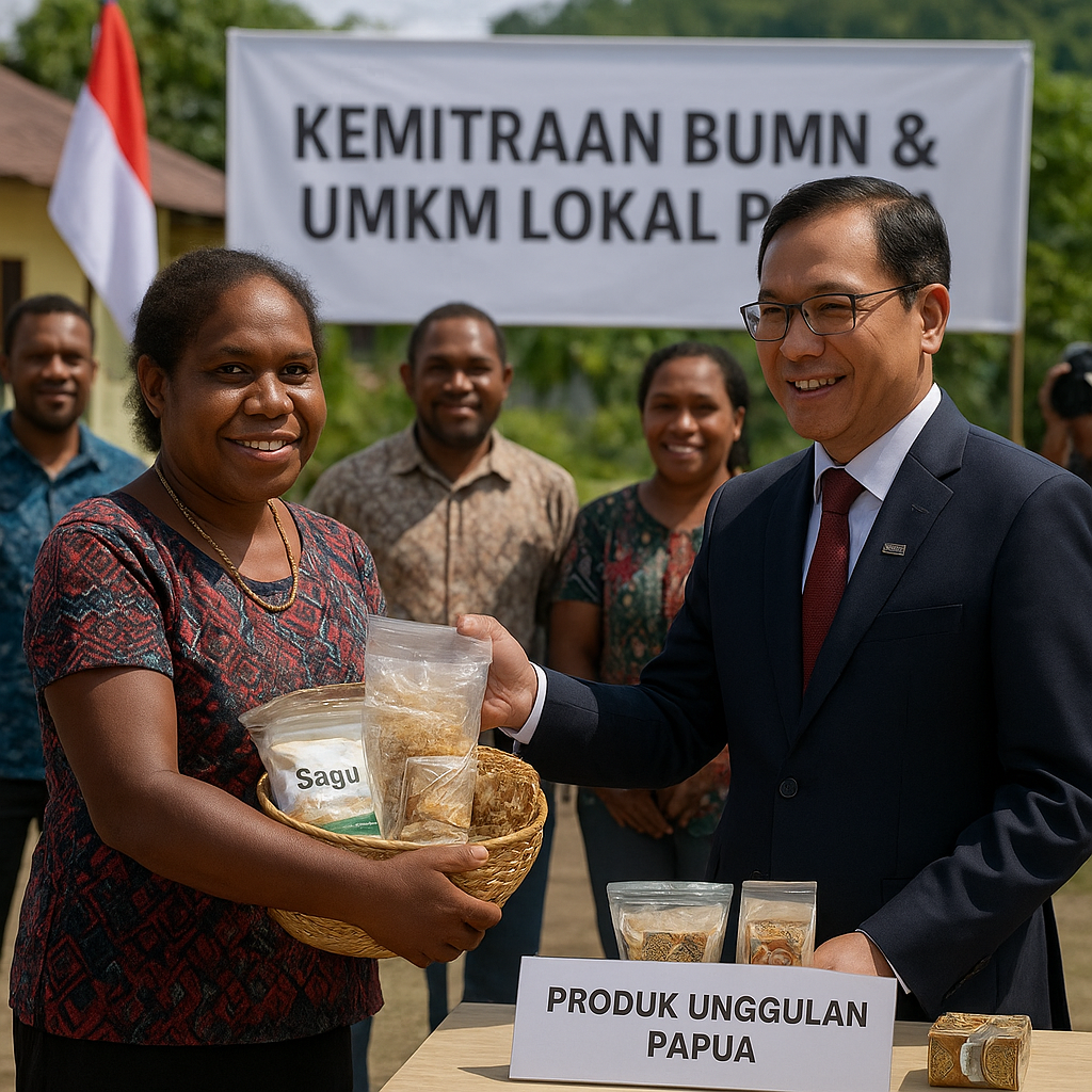 Menteri BUMN: Kemitraan dengan UMKM Lokal Papua Jadi Model Perekatan Ekonomi Nasional
