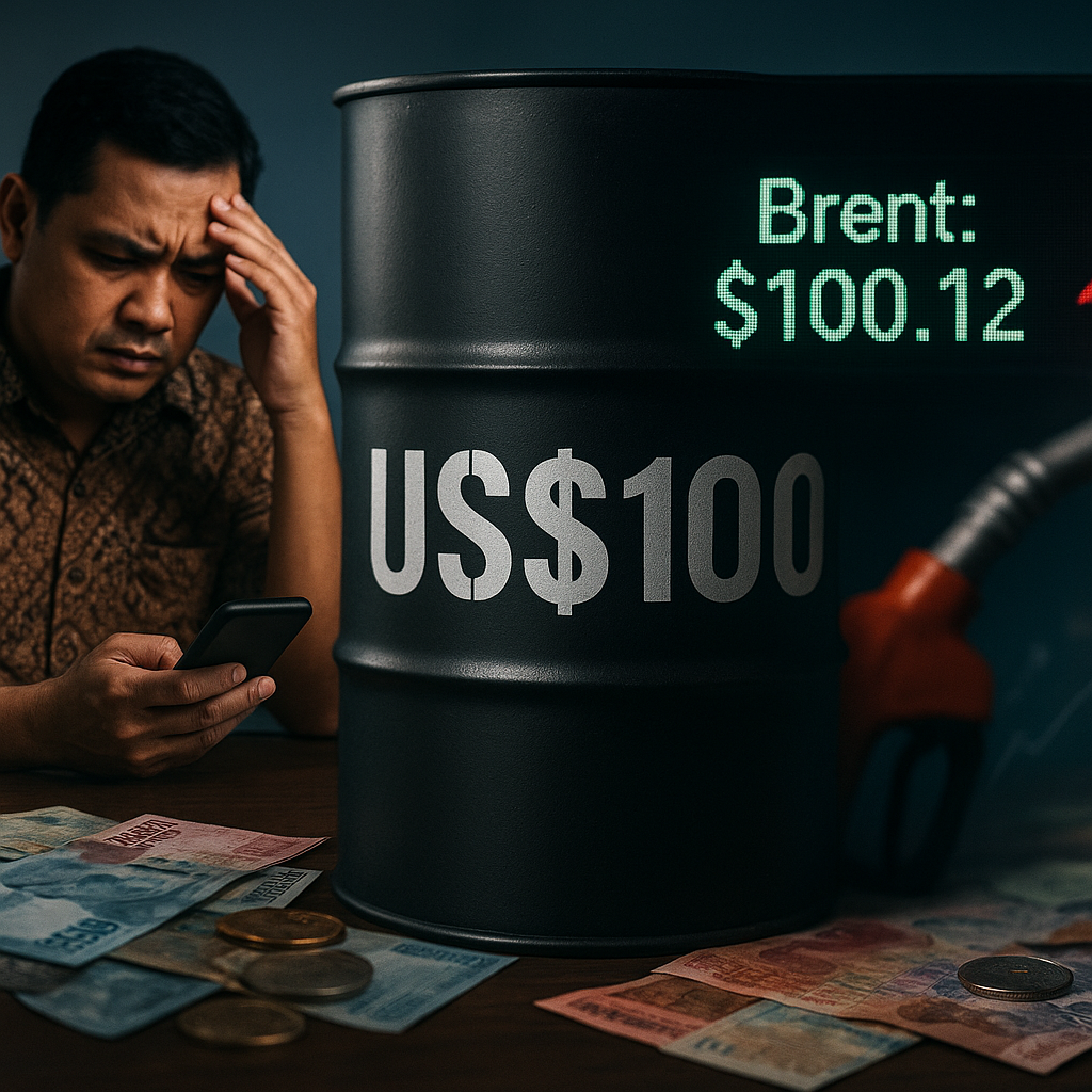 Harga Minyak Tembus US$100, Risiko Inflasi dan Pelemahan Rupiah Mengintai
