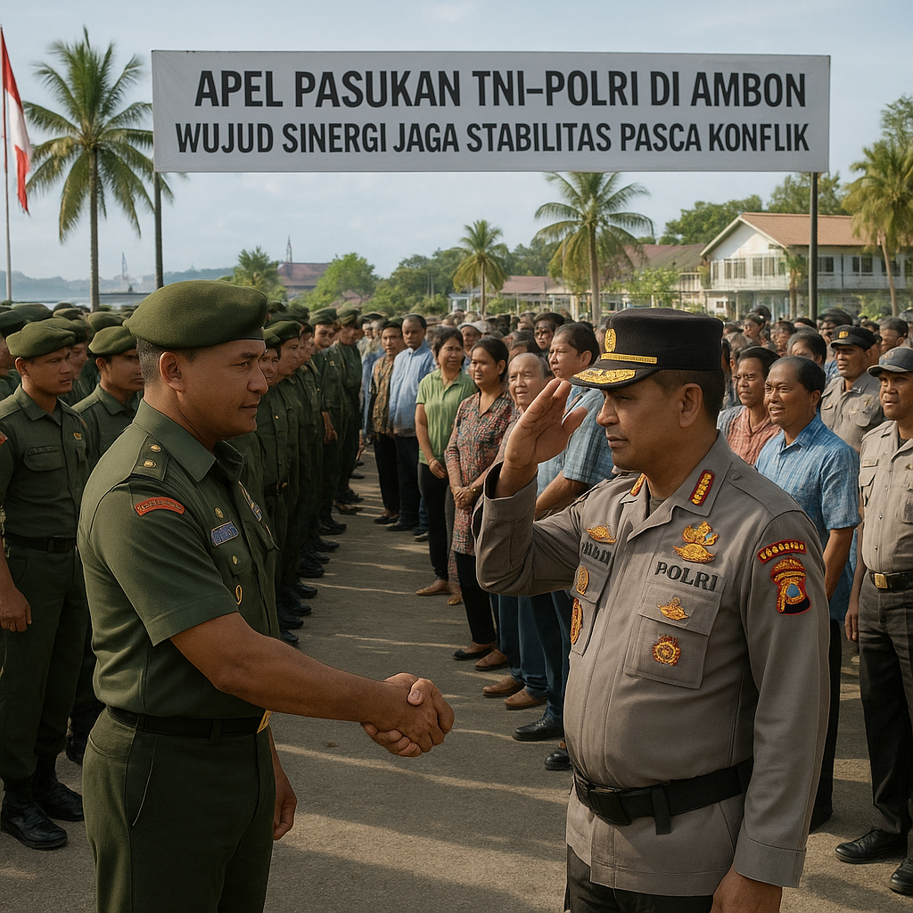 Apel Pasukan TNI-Polri di Ambon: Wujud Sinergi Jaga Stabilitas Pasca Konflik