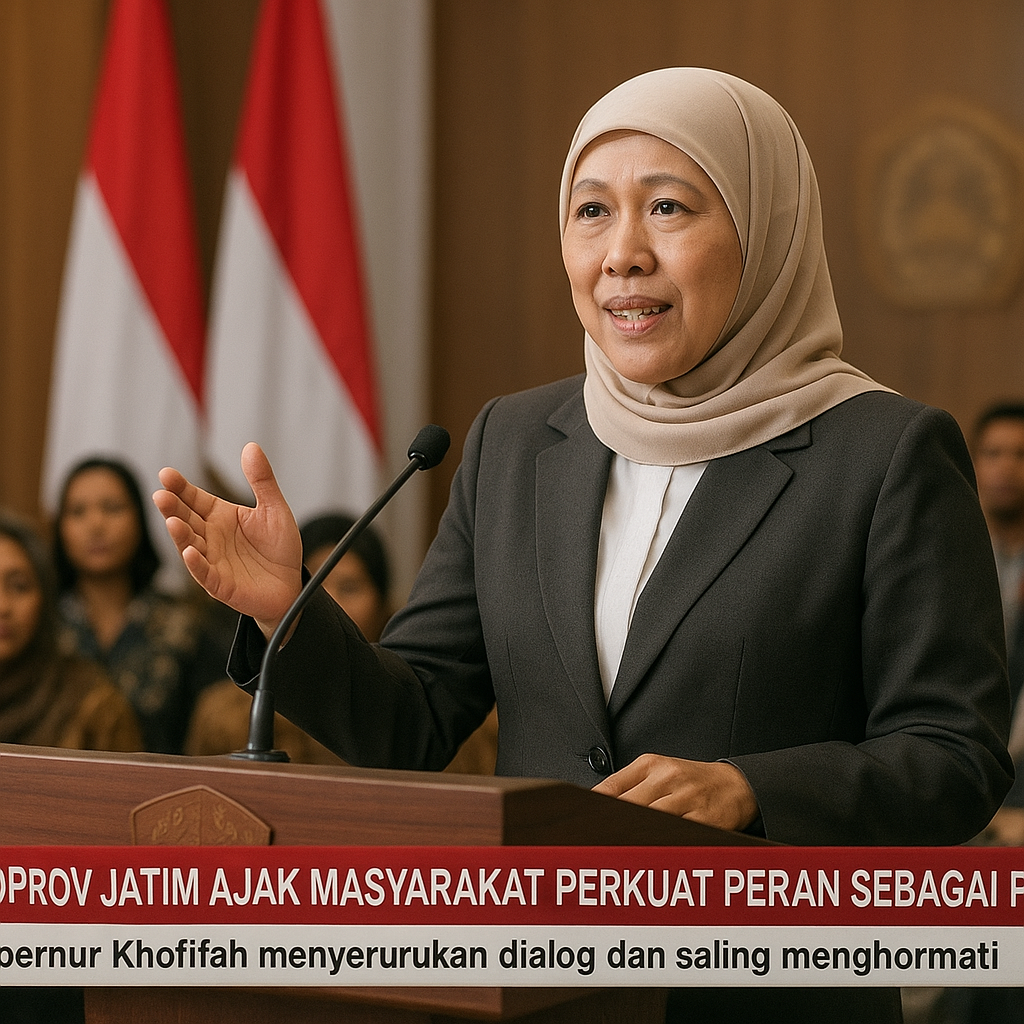 Pemprov Jatim Ajak Masyarakat Perkuat Peran Sebagai Pembawa Damai