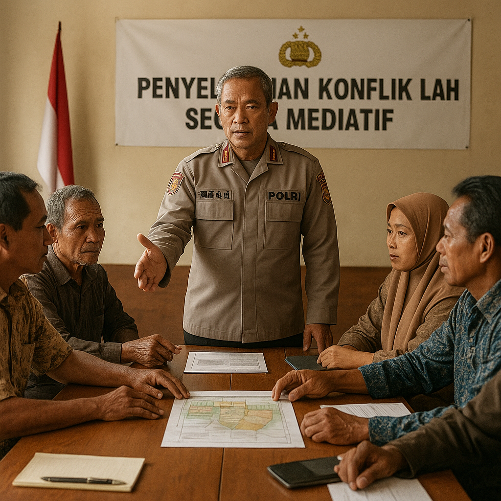 Kapolri Instruksikan Penyelesaian Konflik Lahan Secara Mediatif, Hindari Kekerasan