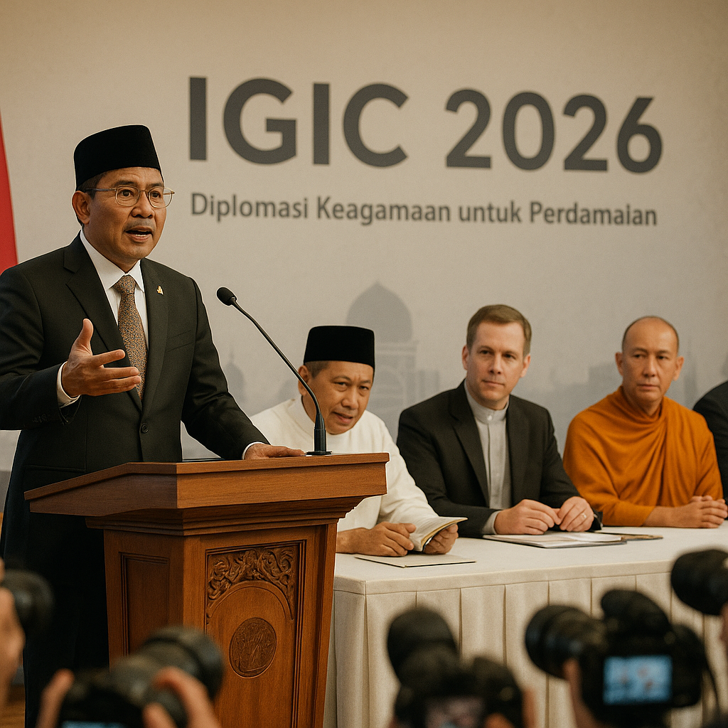 IGIC 2026, Menag Soroti Keterbatasan Diplomasi Formal, Dorong Imam Hadirkan Bahasa Agama untuk Perdamaian