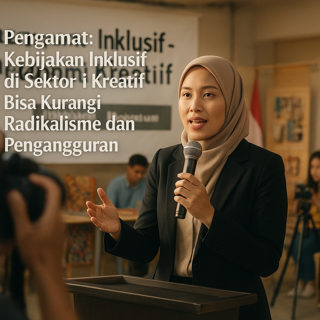 Pengamat: Kebijakan Inklusif di Sektor Ekonomi Kreatif Bisa Kurangi Radikalisme dan Pengangguran