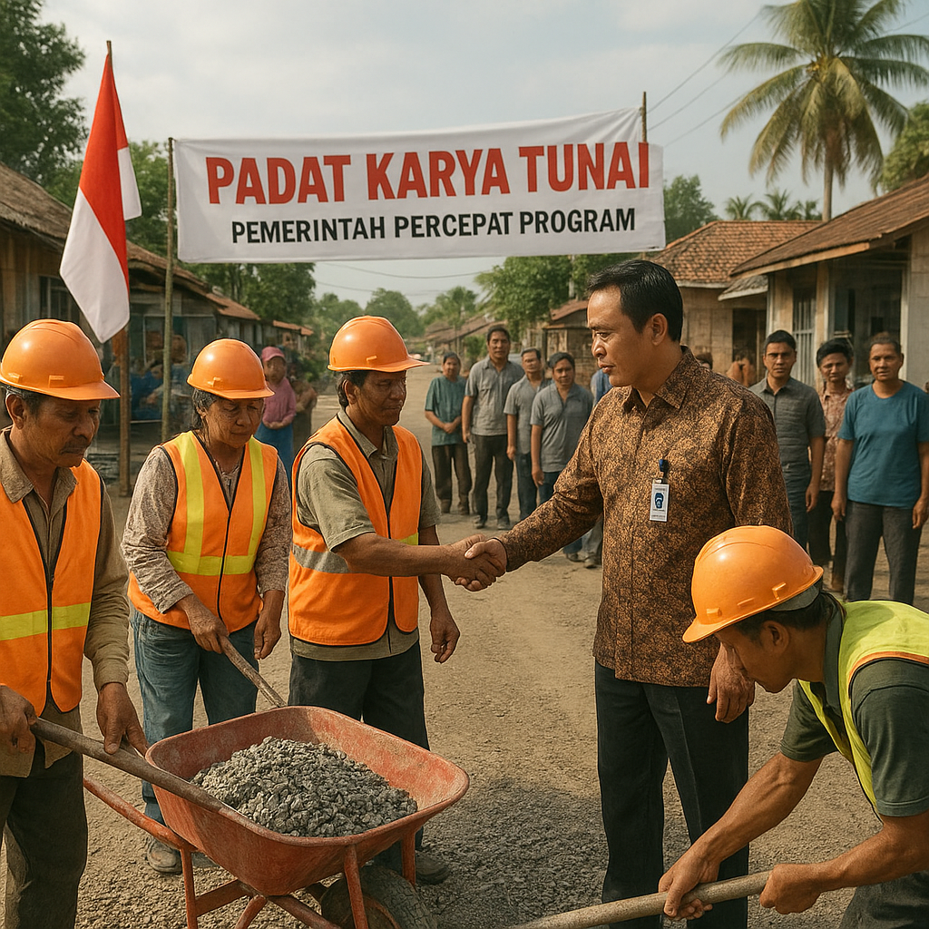 Pemerintah Percepat Program Padat Karya Tunai untuk Redam Dampak Ekonomi Global
