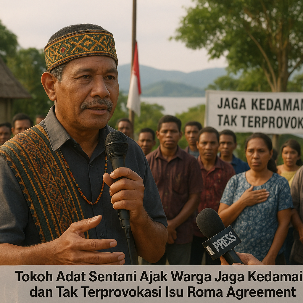 Tokoh Adat Sentani Ajak Warga Jaga Kedamaian dan Tak Terprovokasi Isu Roma Agreement