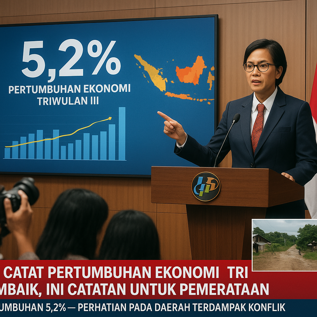 BPS Catat Pertumbuhan Ekonomi Triwulan III Membaik, Ini Catatan untuk Pemerataan