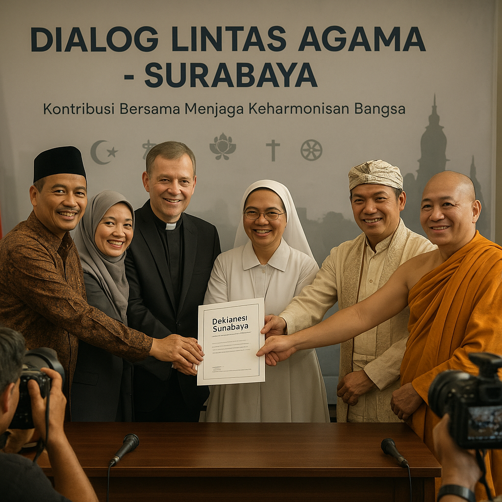 Dialog Lintas Agama di Surabaya Bahas Kontribusi Bersama Menjaga Keharmonisan Bangsa