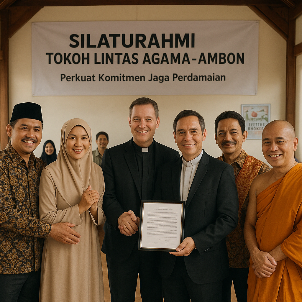 Tokoh Lintas Agama di Ambon Gelar Silaturahmi, Perkuat Komitmen Jaga Perdamaian