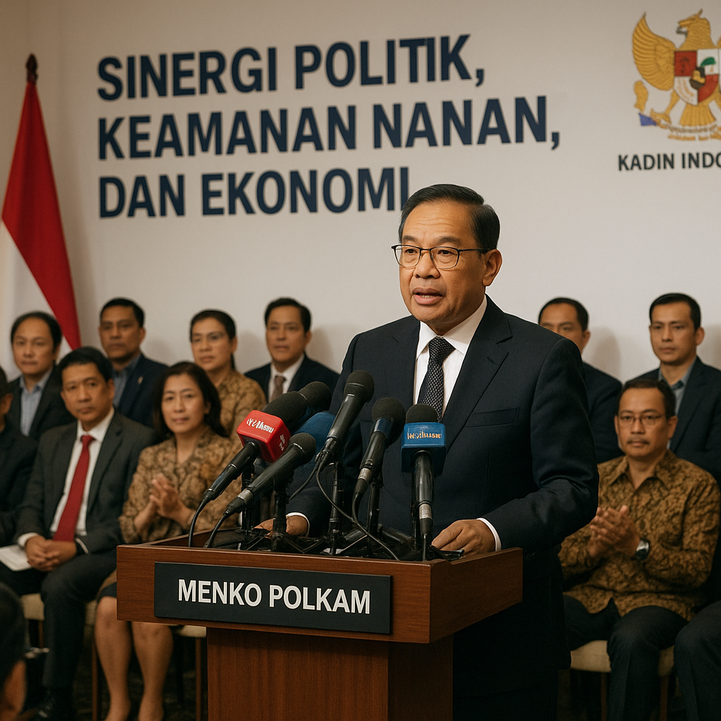 Menko Polkam Ajak Anggota Kadin Perkuat Sinergi Politik, Keamanan, dan Ekonomi