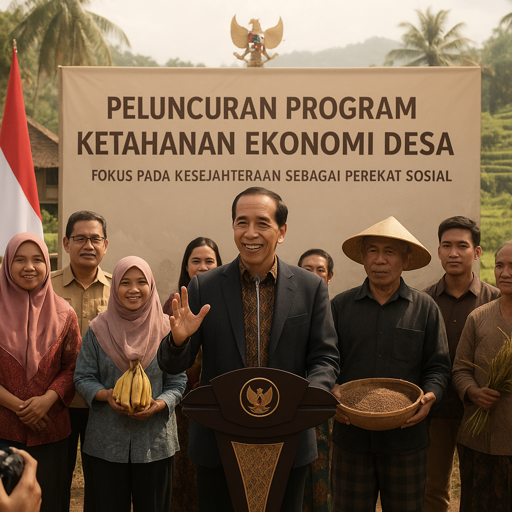 Presiden Joko Widodo Luncurkan Program ‘Ketahanan Ekonomi Desa’, Fokus Pada Kesejahteraan sebagai Perekat Sosial