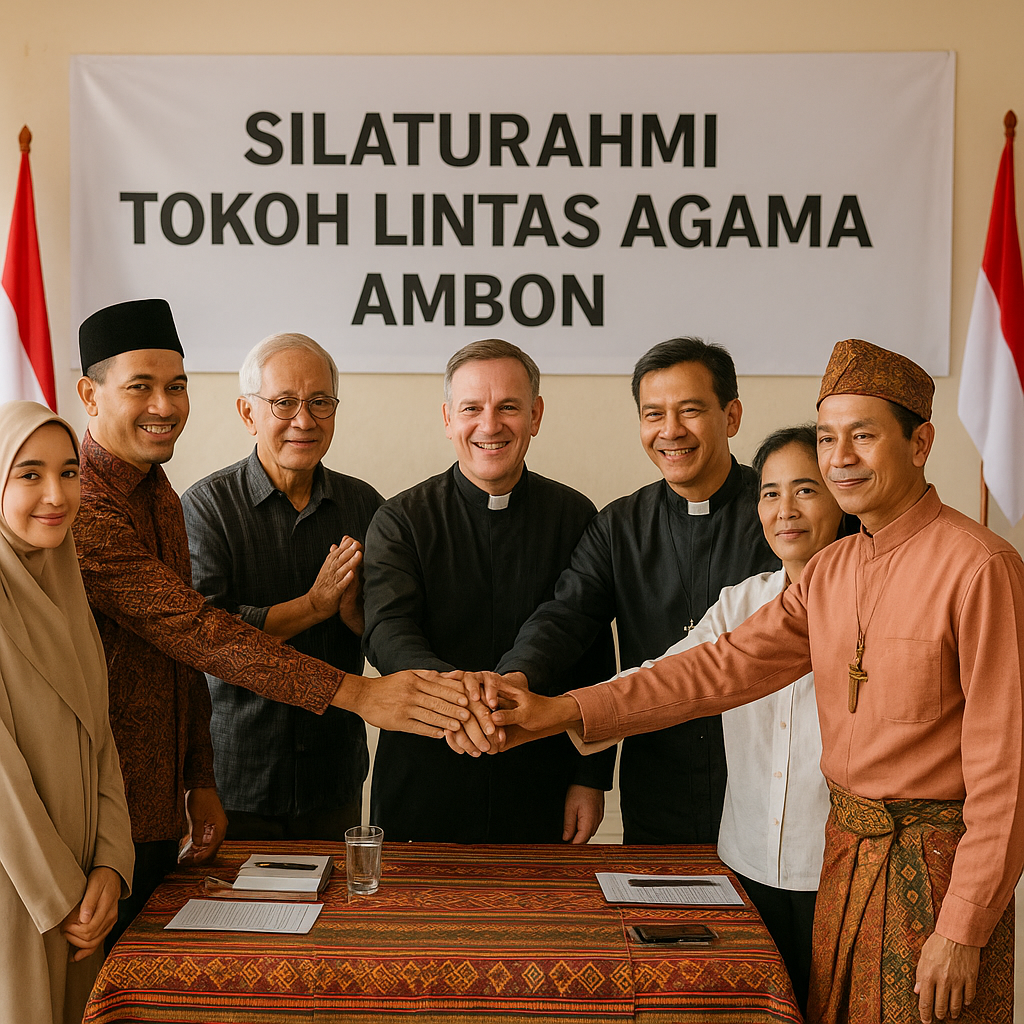 Tokoh Lintas Agama di Ambon Gelar Silaturahmi, Perkuat Komitmen Jaga Kerukunan