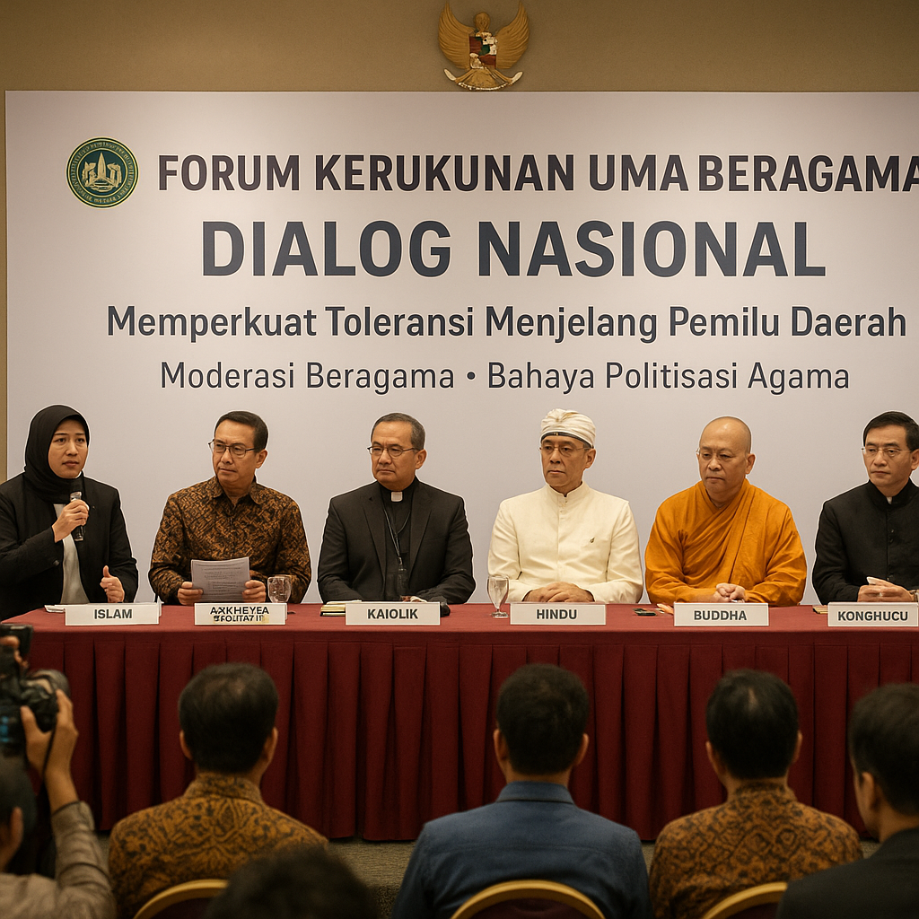 Forum Kerukunan Umat Beragama Gelar Dialog Nasional untuk Perkuat Toleransi