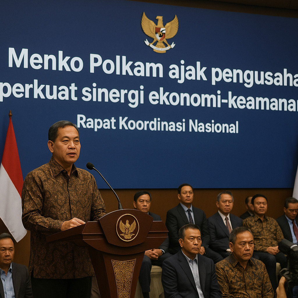 Menko Polkam ajak pengusaha perkuat sinergi ekonomi-keamanan