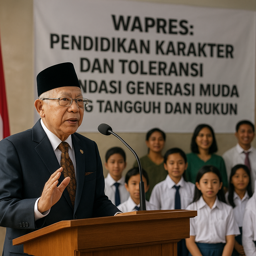 Wapres: Pendidikan Karakter dan Toleransi Pondasi Generasi Muda yang Tangguh dan Rukun
