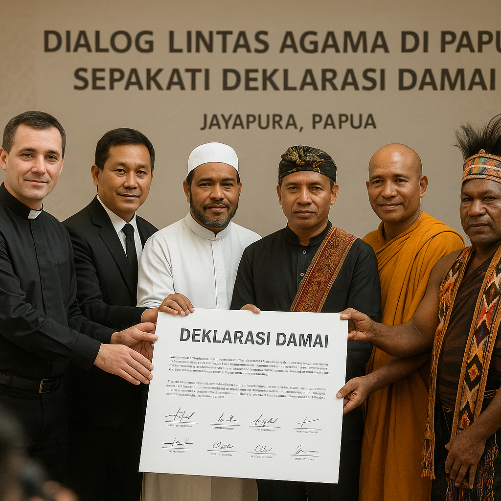 Dialog Lintas Agama di Papua Sepakati Deklarasi Damai untuk Jaga Stabilitas