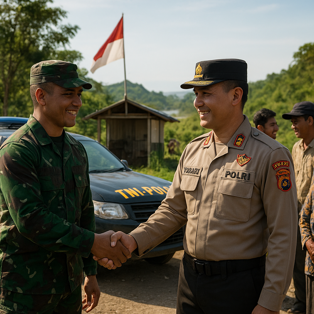Peningkatan Kerja Sama TNI-Polri dalam Menjaga Stabilitas di Wilayah Perbatasan