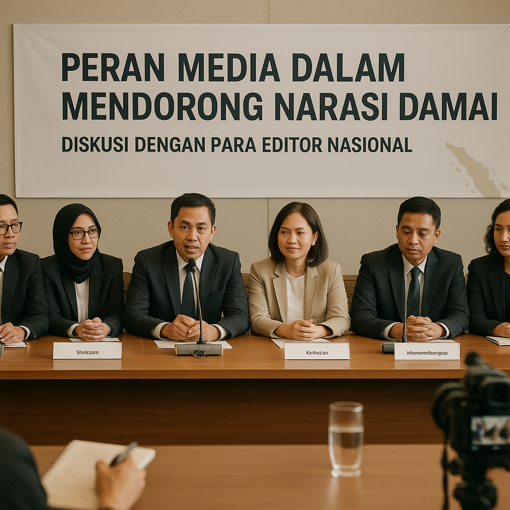 Peran Media dalam Mendorong Narasi Damai: Diskusi dengan Para Editor Nasional