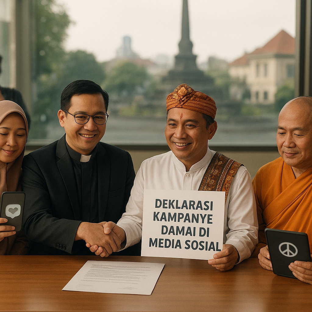 Tokoh Lintas Agama di Malang Bersepakat untuk Kampanye Damai di Media Sosial