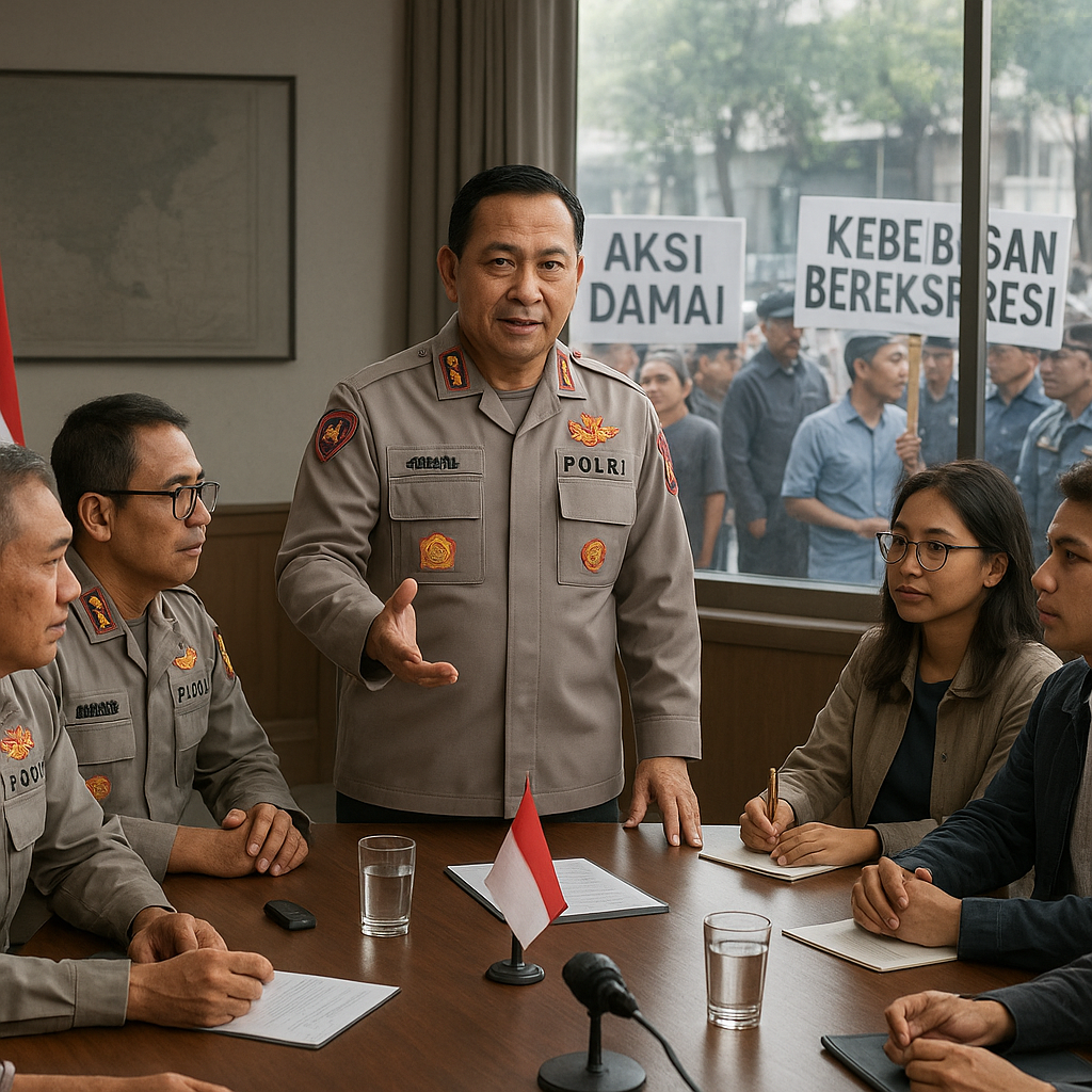 Kapolri Instruksikan Pendekatan Humanis dan Dialog dalam Penanganan Unjuk Rasa