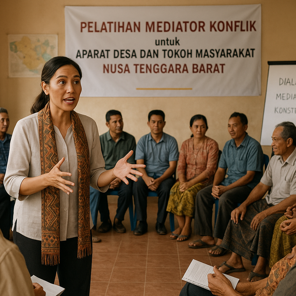 Pelatihan Mediator Konflik untuk Aparat Desa dan Tokoh Masyarakat di Nusa Tenggara Barat