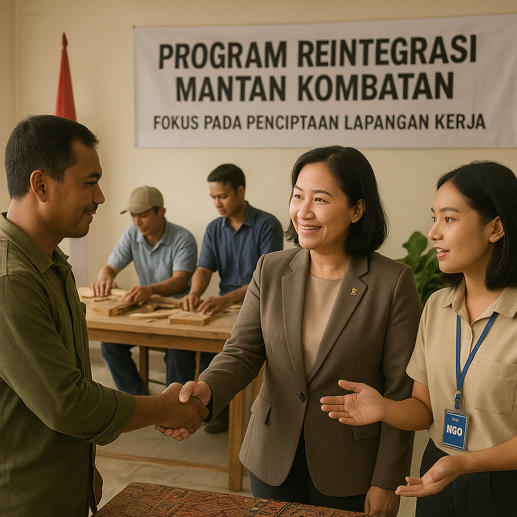 Program Reintegrasi Mantan Kombatan Ditingkatkan, Fokus pada Lapangan Kerja