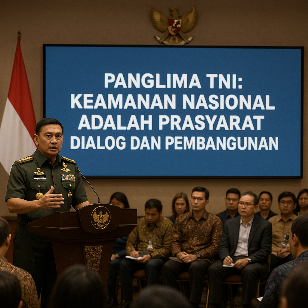 Panglima TNI: Keamanan Nasional adalah Prasyarat Dialog dan Pembangunan