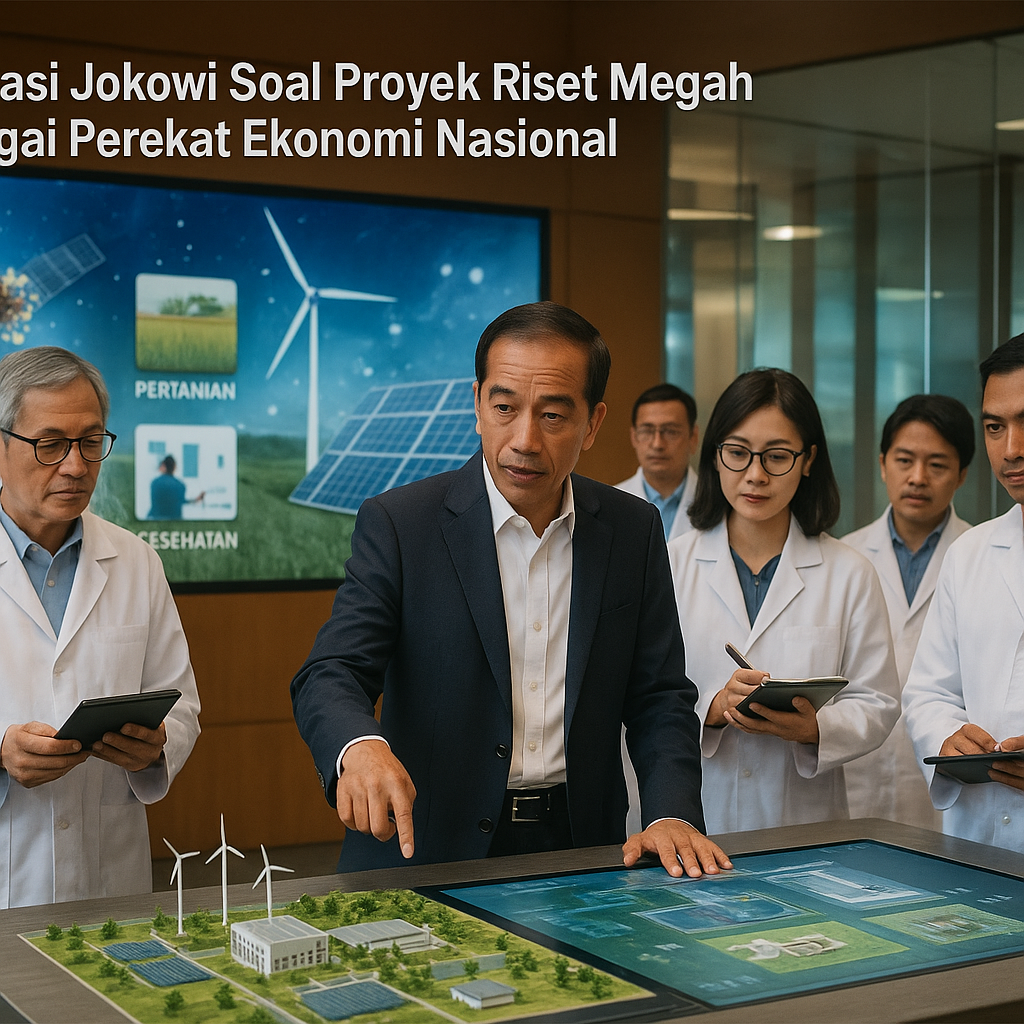 Evaluasi Jokowi Soal Proyek Riset Megah Sebagai Perekat Ekonomi Nasional