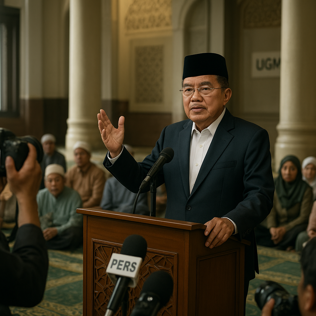 JK Membantah Tuduhan Penistaan Agama dan Menjelaskan Konteks Ceramah Perdamaian di UGM