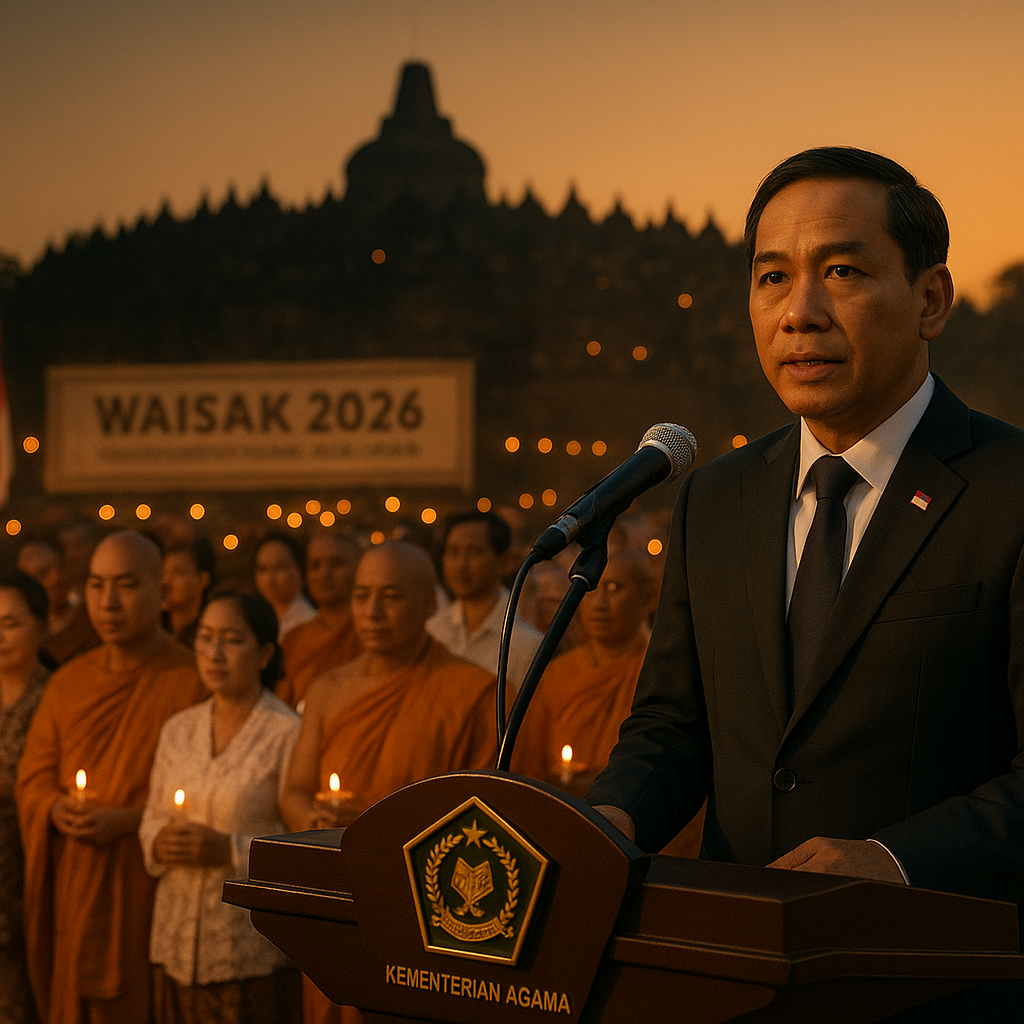 Menag: Perayaan Waisak 2026 di Borobudur Jadi Bukti Empiris Kokohnya Indeks Kerukunan di Indonesia