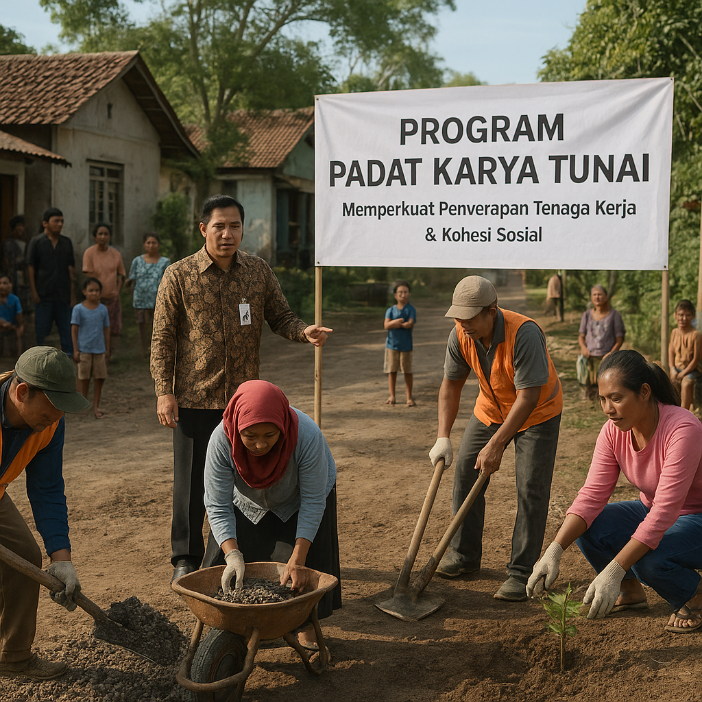 Pemerintah Perkuat Program Padat Karya Tunai untuk Redam Gejolak Sosial