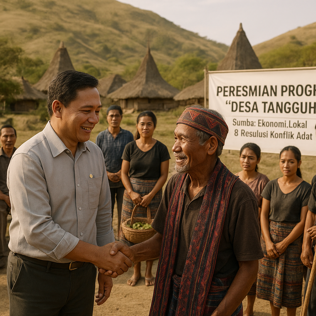 Program 'Desa Tangguh' di Sumba Diresmikan, Fokus pada Ekonomi dan Resolusi Konflik Adat