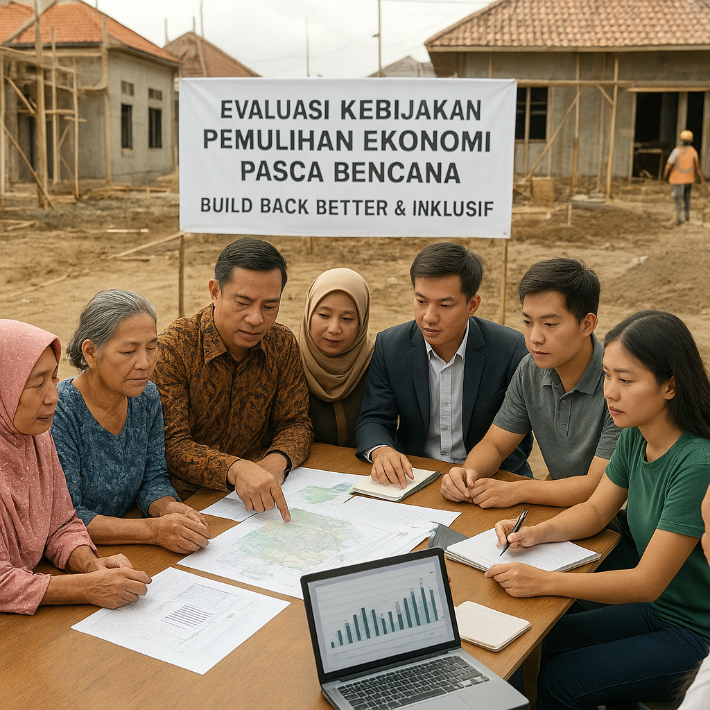 Pemerintah Evaluasi Kebijakan Pemulihan Ekonomi Pasca Bencana dengan Prinsip 'Build Back Better' dan Inklusif