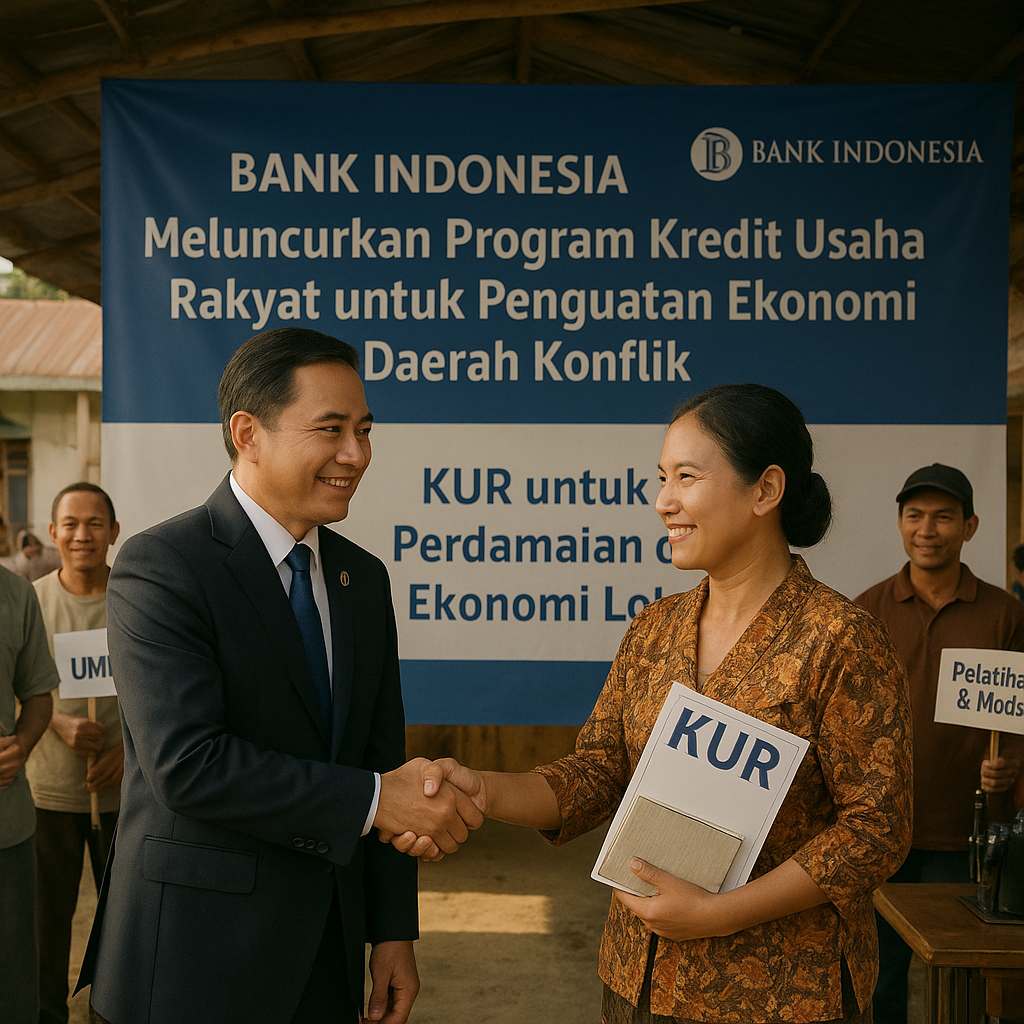 Bank Indonesia Meluncurkan Program Kredit Usaha Rakyat untuk Penguatan Ekonomi Daerah Konflik