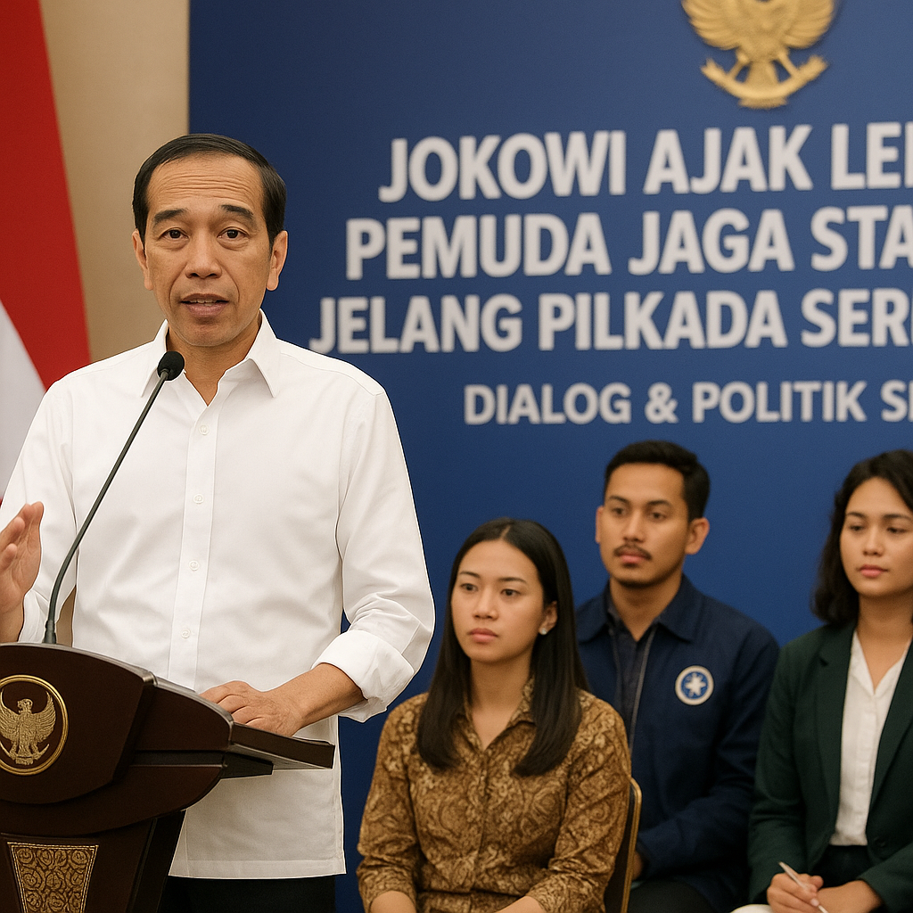 Jokowi Ajak Lembaga Pemuda Jaga Stabilitas Jelang Pilkada Serentak