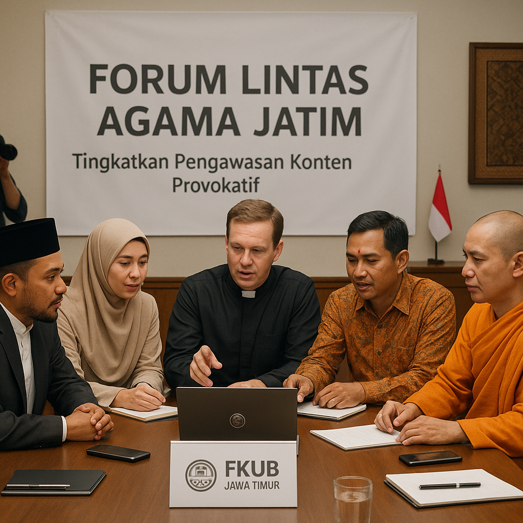 Forum Lintas Agama Jatim Sepakat Tingkatkan Pengawasan Konten Provokatif